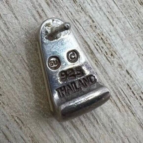 Thai Sterling Silver 925 Post Earrings - Picture 8 of 8